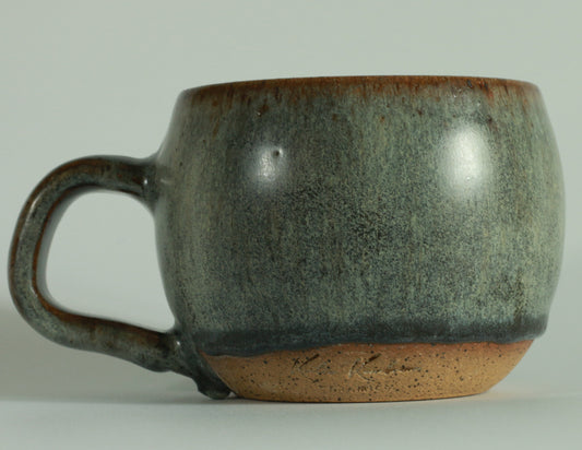 Sattin Blue/Brown Mug 12oz